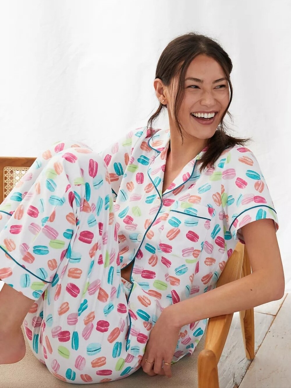 BedHead Anthropologie Multicolor Colorful Macaron Pajama Set XS NWOT 🍰🍰